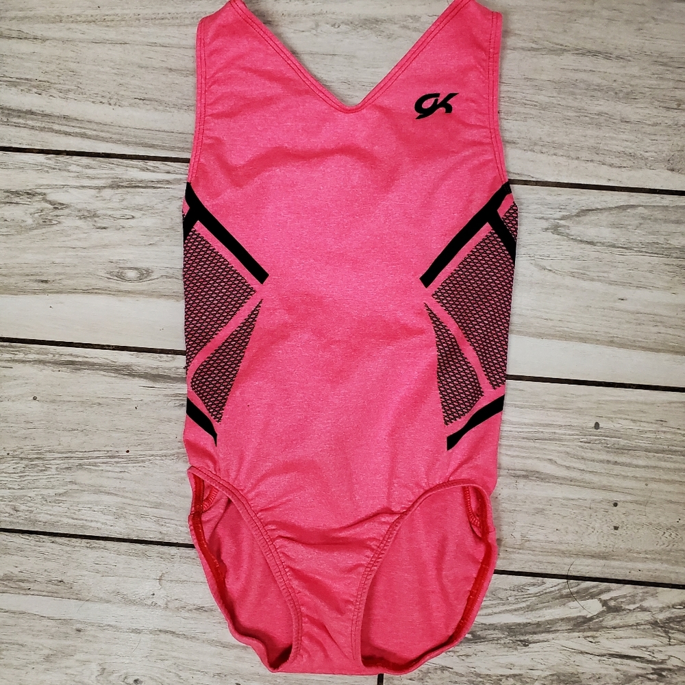GK ELITE Gymnastics Dance Leotard Child Medium NEO